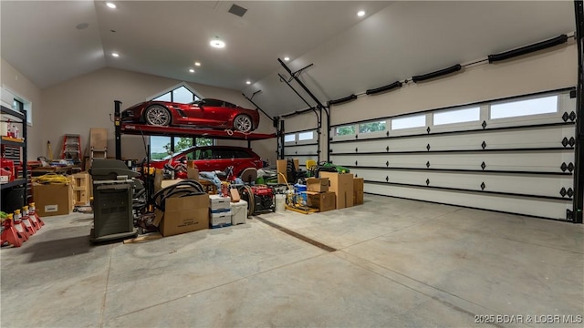 1254 Darwin Dr, Osage Beach, MO 65065 - garage featuring recessed lighting