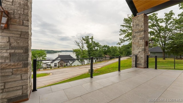 1254 Darwin Dr, Osage Beach, MO 65065 - view of patio with a water view