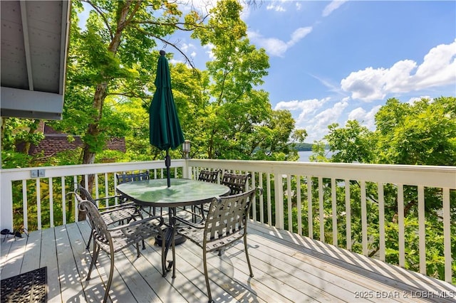 541 Elbow Cay Dr, Osage Beach, MO 65065 - deck featuring outdoor dining area