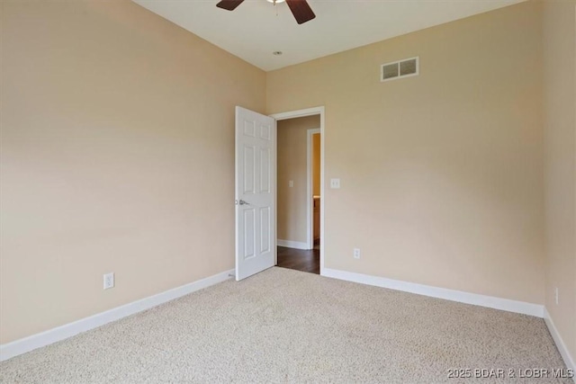 267 Cornett Branch Rd, Four Seasons, MO 65049 - carpeted empty room with a ceiling fan and baseboards