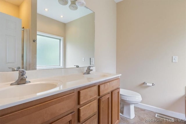 267 Cornett Branch Rd, Four Seasons, MO 65049 - full bathroom featuring double vanity and tile patterned flooring