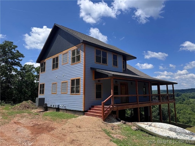 1378 Full Gallop Ln, Roach, MO 65787 - back of property featuring covered porch