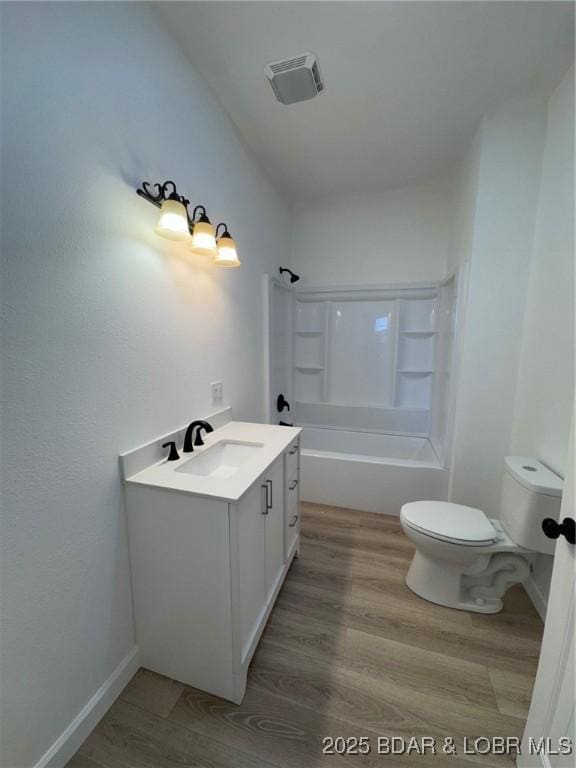 1378 Full Gallop Ln, Roach, MO 65787 - full bath featuring vanity, shower / washtub combination, and wood finished floors