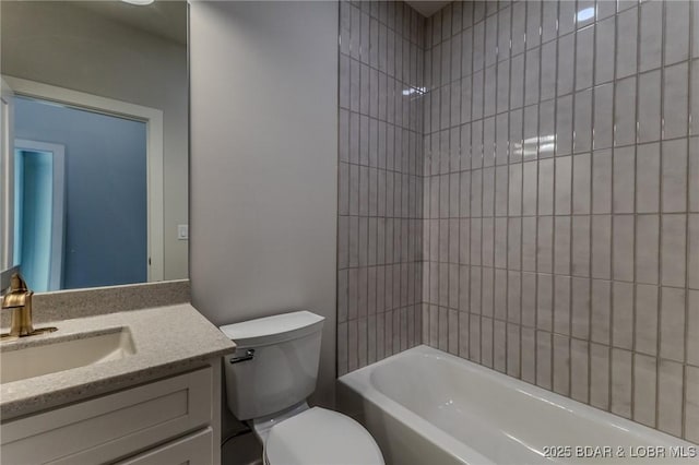 312 Woodland Pt, Linn Creek, MO 65052 - bathroom with vanity and bathing tub / shower combination
