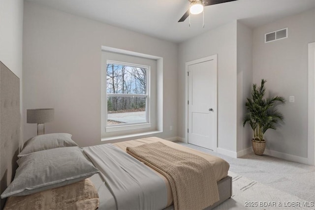 312 Woodland Pt, Linn Creek, MO 65052 - bedroom featuring carpet floors and a ceiling fan