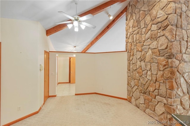 290 Fawn Meadows Dr, Linn Creek, MO 65052 - empty room with a ceiling fan and carpet floors