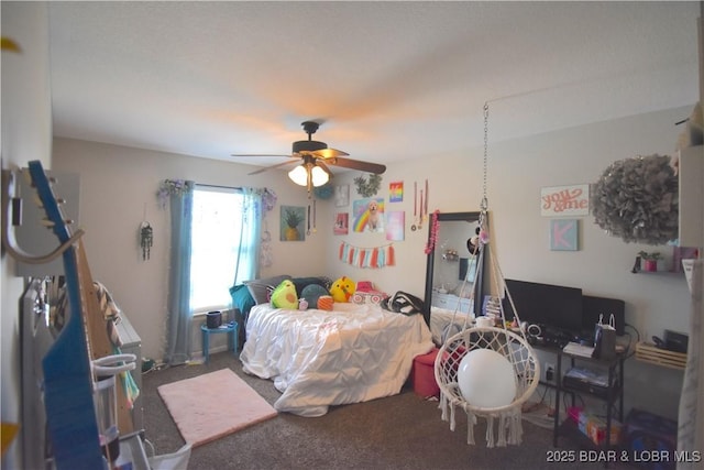 1207 SW 9th St, Oak Grove, MO 64075 - bedroom with carpet and a ceiling fan
