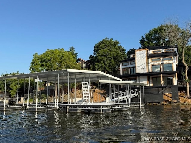 5185 Lois Ln, Osage Beach, MO 65065 - dock with a water view and boat lift