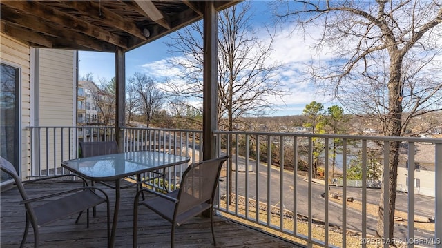 1481 Ledges Dr Unit B14, Osage Beach, MO 65065 - deck featuring outdoor dining area