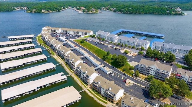 1481 Ledges Dr Unit B14, Osage Beach, MO 65065 - aerial view of property and surrounding area featuring a nearby body of water