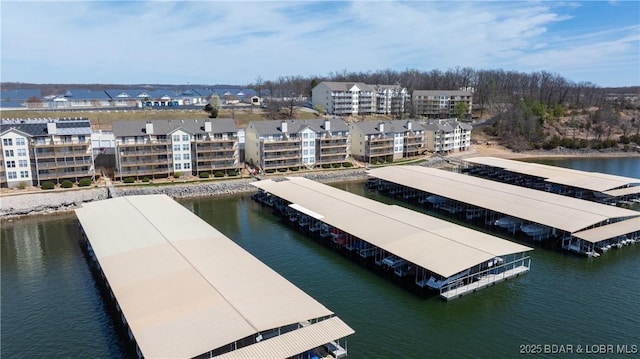 1481 Ledges Dr Unit B14, Osage Beach, MO 65065 - drone / aerial view of apartment complex / building and a large body of water