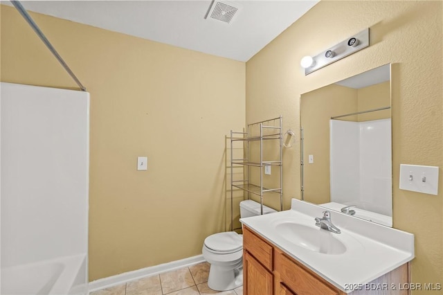 1629 Timber Creek Dr Unit 1629, Columbia, MO 65202 - bathroom featuring vanity, tile patterned flooring, and shower / washtub combination