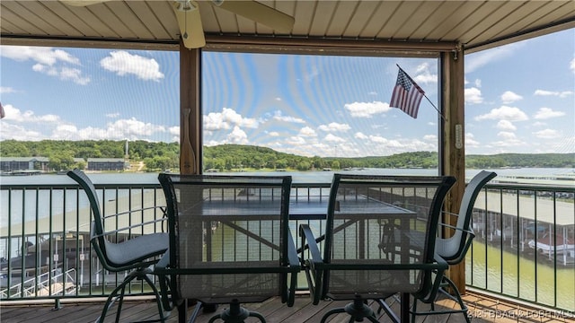 133 Cedar Glen Dr Unit 3B, Camdenton, MO 65020 - wooden deck with a water view