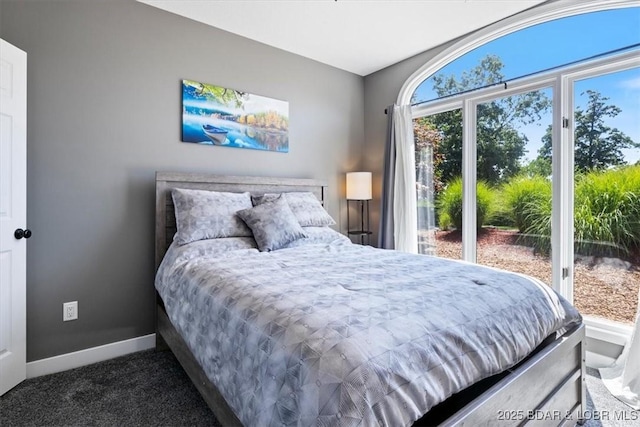 576 Racquet Club Dr Unit 407, Lake Ozark, MO 65049 - carpeted bedroom with access to outside and baseboards