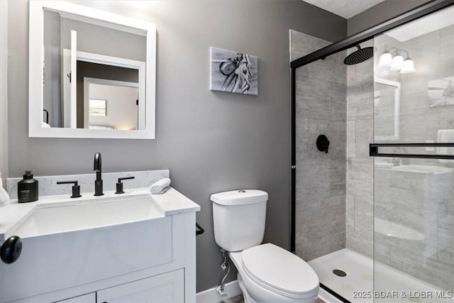 576 Racquet Club Dr Unit 407, Lake Ozark, MO 65049 - bathroom featuring a shower stall and vanity