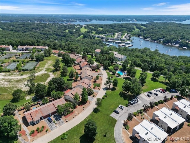 576 Racquet Club Dr Unit 407, Lake Ozark, MO 65049 - aerial view of property's location featuring a nearby body of water
