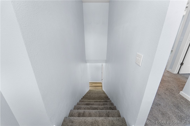 40 Walnut Ct, Eldon, MO 65026 - stairway with carpet flooring and a textured wall