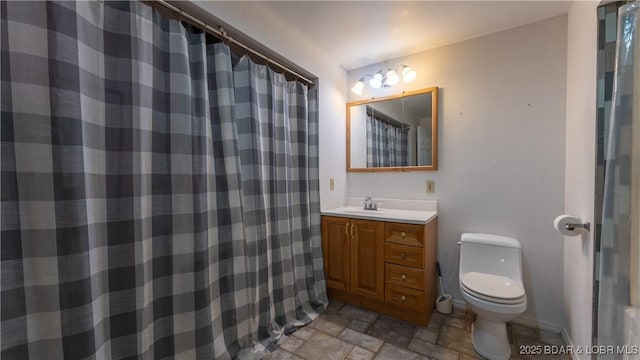 124 Frontier Cir, Linn Creek, MO 65052 - full bathroom featuring stone finish flooring and vanity