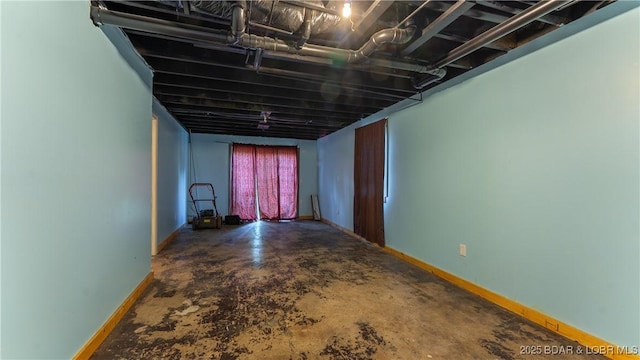 124 Frontier Cir, Linn Creek, MO 65052 - basement featuring baseboards