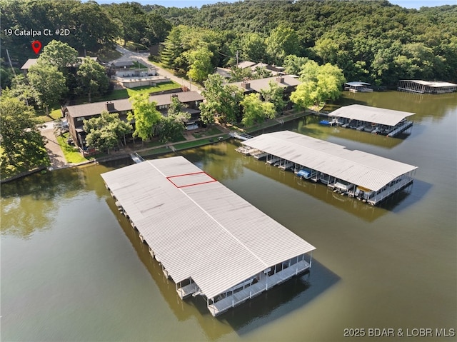 19 Catalpa Ct Unit 2D, Lake Ozark, MO 65049 - bird's eye view of a forest and a large body of water