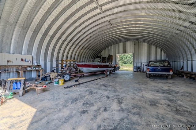 1480 Copperstone Rd, Camdenton, MO 65020 - miscellaneous room featuring concrete flooring and vaulted ceiling