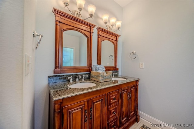 1480 Copperstone Rd, Camdenton, MO 65020 - bathroom with double vanity and baseboards