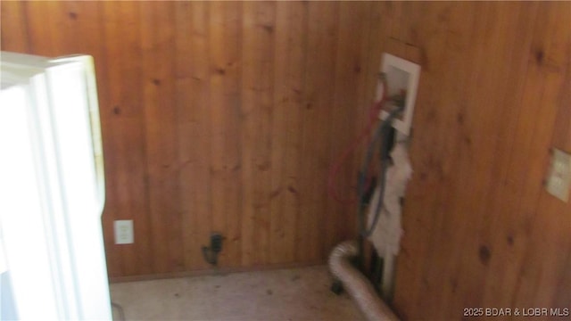 87 Central Ozarks Rd, Edwards, MO 65326 - washroom with wooden walls