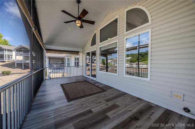 893 Winetavern Rd, Osage Beach, MO 65065 - wooden terrace featuring a ceiling fan