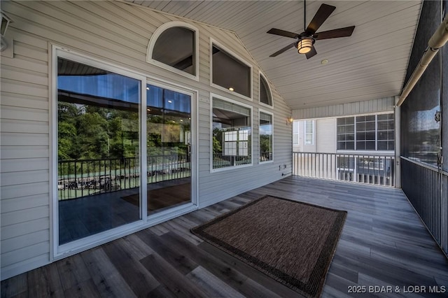 893 Winetavern Rd, Osage Beach, MO 65065 - wooden deck featuring a ceiling fan
