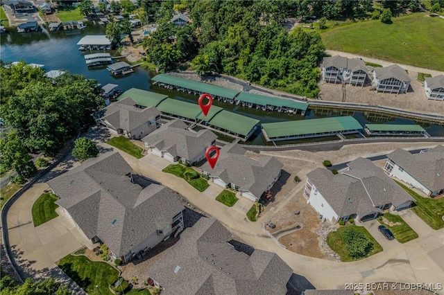 893 Winetavern Rd, Osage Beach, MO 65065 - aerial perspective of suburban area with a large body of water