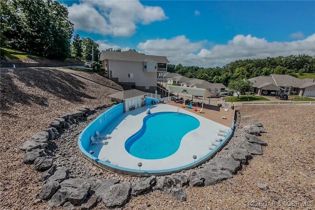 893 Winetavern Rd, Osage Beach, MO 65065 - swimming pool featuring a residential view