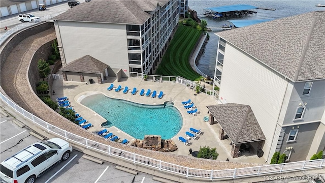 1230 Lands End Pkwy Unit 304, Osage Beach, MO 65065 - view from above of property with a pool area