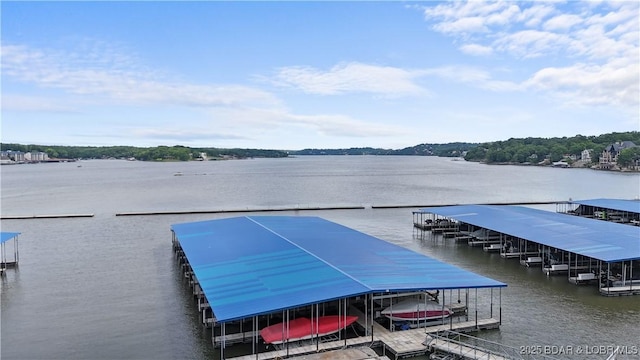 1230 Lands End Pkwy Unit 304, Osage Beach, MO 65065 - dock with a water view and boat lift