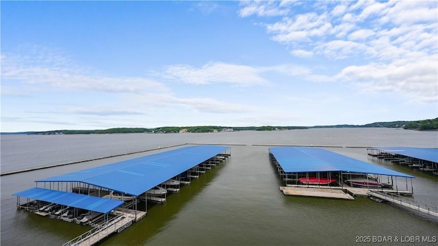 1230 Lands End Pkwy Unit 304, Osage Beach, MO 65065 - dock area featuring a water view and boat lift