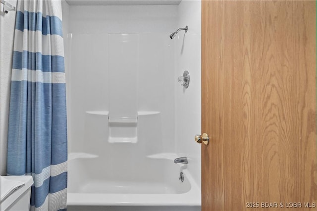 278 Lone Oak Pt Unit 18, Sunrise Beach, MO 65079 - full bathroom with shower / bath combo with shower curtain