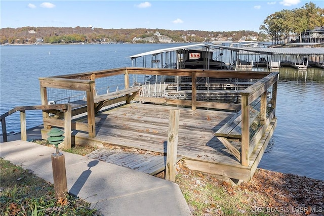 278 Lone Oak Pt Unit 18, Sunrise Beach, MO 65079 - dock area featuring a water view