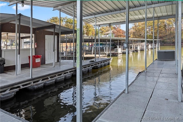 278 Lone Oak Pt Unit 18, Sunrise Beach, MO 65079 - dock area featuring a water view