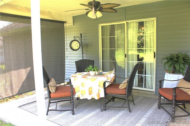 891 Azalea Ct, Osage Beach, MO 65065 - sunroom / solarium featuring ceiling fan