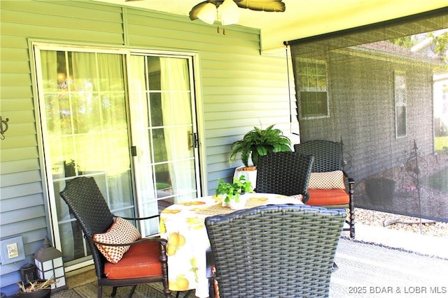 891 Azalea Ct, Osage Beach, MO 65065 - sunroom / solarium featuring ceiling fan and healthy amount of natural light