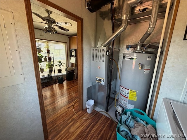 17362 Country Life Rd, Gravois Mills, MO 65037 - utility room featuring water heater and electric panel