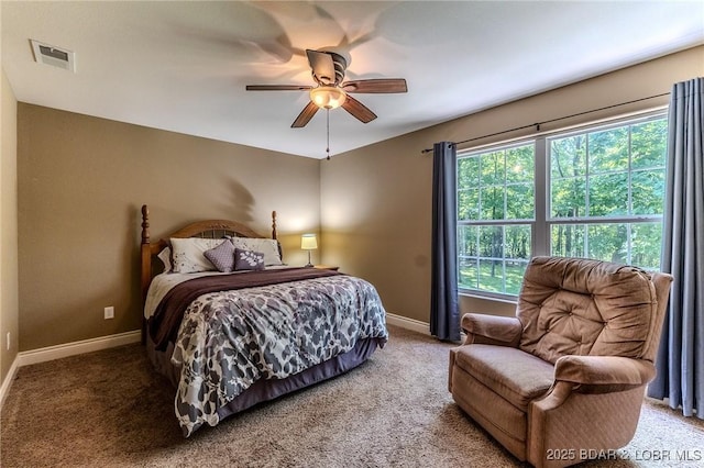 326 Bloomington Dr, Four Seasons, MO 65049 - carpeted bedroom featuring baseboards and a ceiling fan