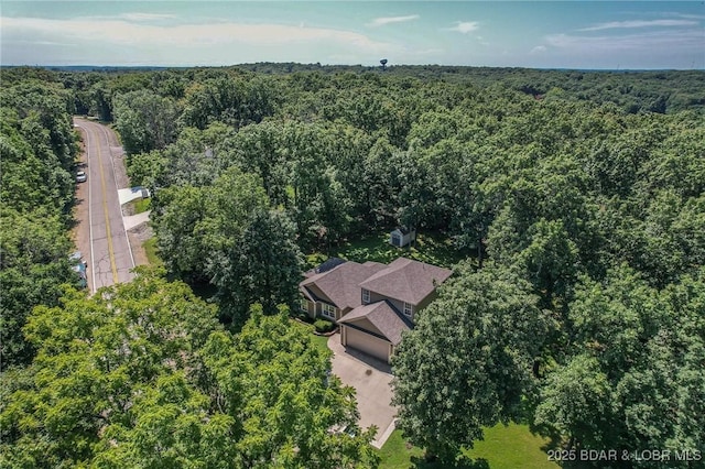 326 Bloomington Dr, Four Seasons, MO 65049 - bird's eye view of a heavily wooded area