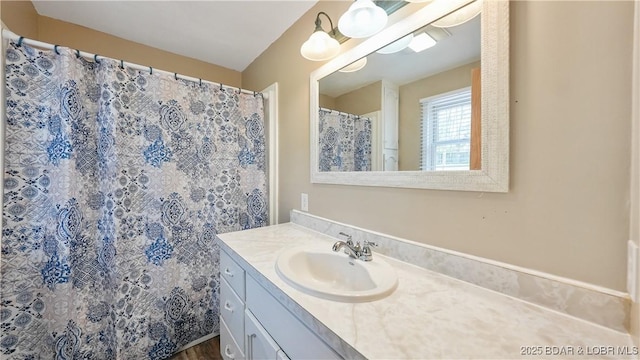 160 Bridgeview Dr, Camdenton, MO 65020 - full bath featuring vanity and a shower with shower curtain