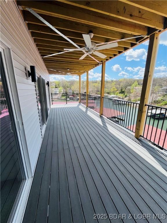 295 Highland Shores Dr Unit 5F, Lake Ozark, MO 65049 - deck with a water view