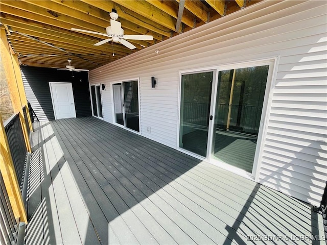 295 Highland Shores Dr Unit 5F, Lake Ozark, MO 65049 - deck with a ceiling fan