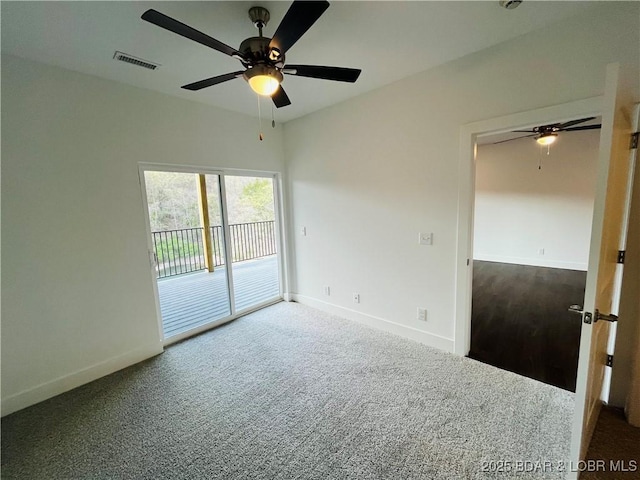 295 Highland Shores Dr Unit 4D, Lake Ozark, MO 65049 - carpeted empty room with ceiling fan and baseboards