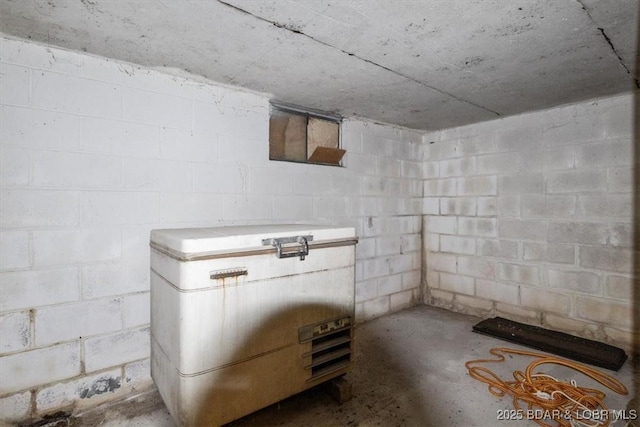 97 Random Rd, Edwards, MO 65326 - below grade area featuring concrete block wall