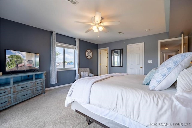 1481 Ledges Dr Unit C24, Osage Beach, MO 65065 - bedroom featuring carpet flooring and ceiling fan