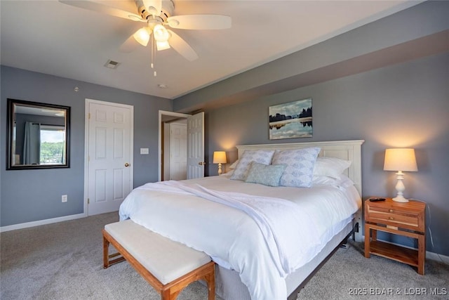 1481 Ledges Dr Unit C24, Osage Beach, MO 65065 - bedroom with light carpet and a ceiling fan