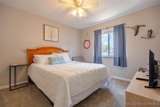 1481 Ledges Dr Unit C24, Osage Beach, MO 65065 - carpeted bedroom featuring baseboards and ceiling fan
